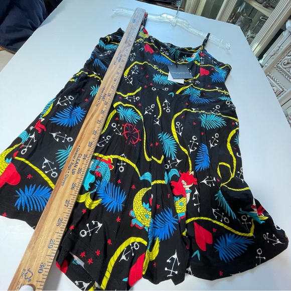 Iron Fist black calico jack mermaids leaves anchors jersey romper Womens 2XL - Picture 5 of 13